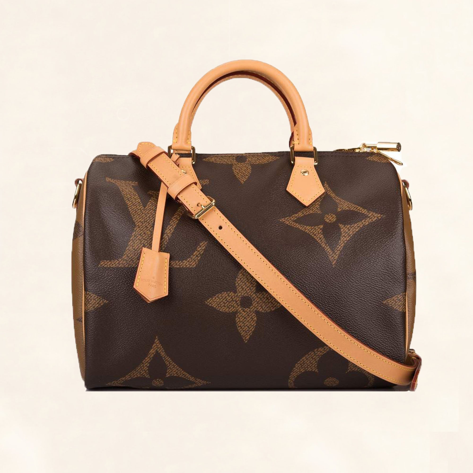 【希少】LOUIS VUITTON Monogram GiantTiles Speedy Bandouliere Louis Vuitton | Giant Monogram Speedy bandouliere | 30– TC