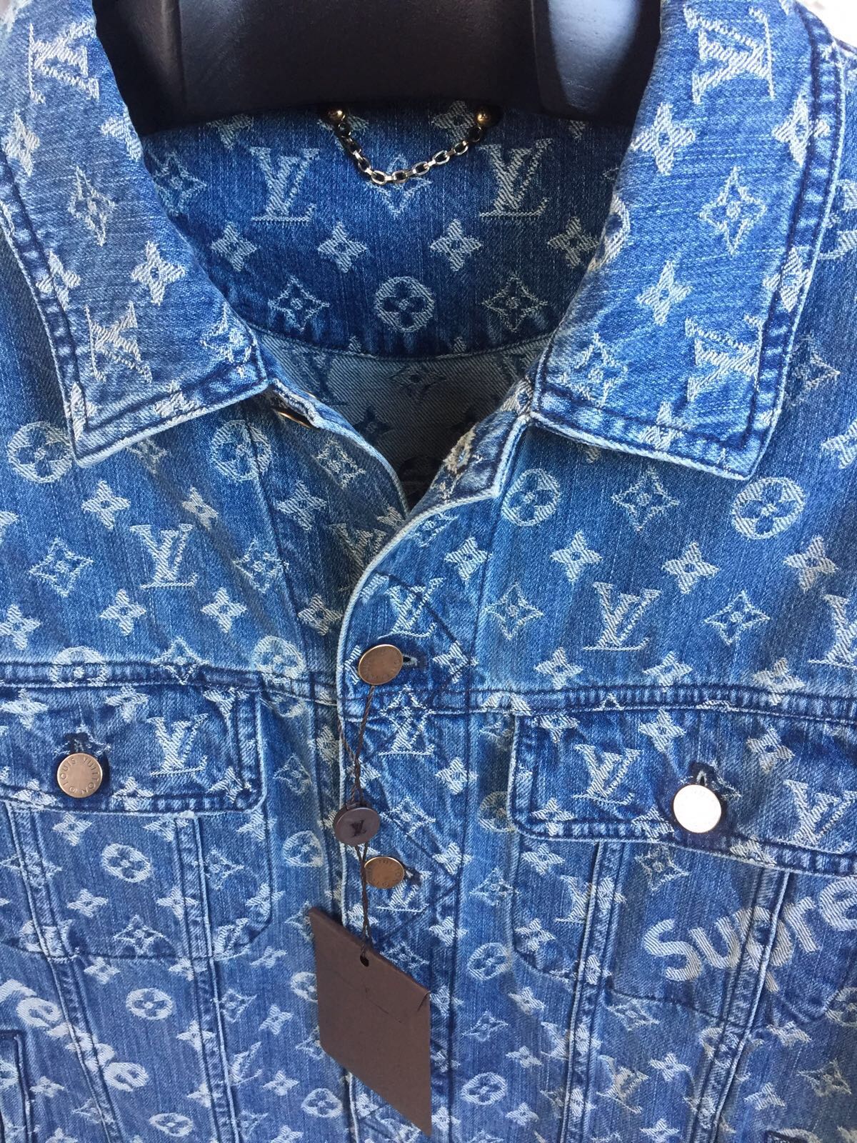 Supreme louis vuitton jeans jacket Clearance