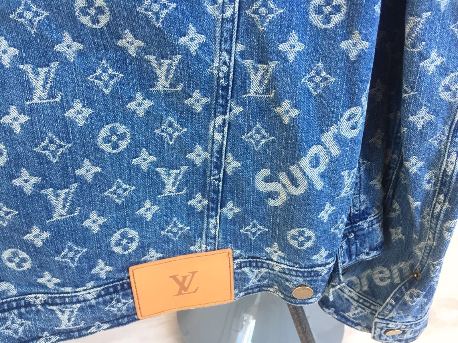 Lv supreme denim shirt Clearance