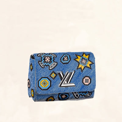Louis Vuitton Blue Epi Leather Limited Edition Twist Shoulder bag Louis  Vuitton