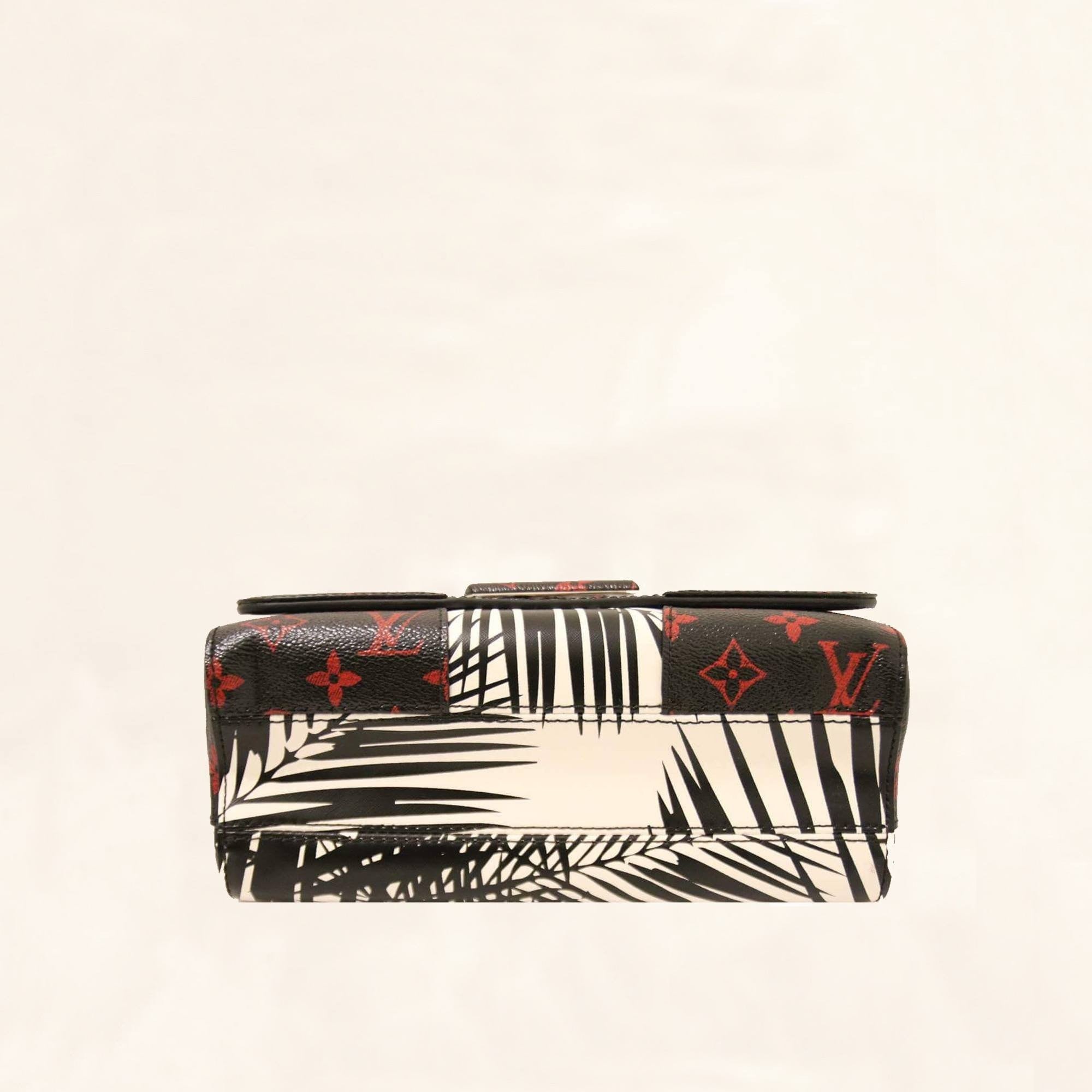 Louis Vuitton Monogram Palm Twist Chain Wallet White