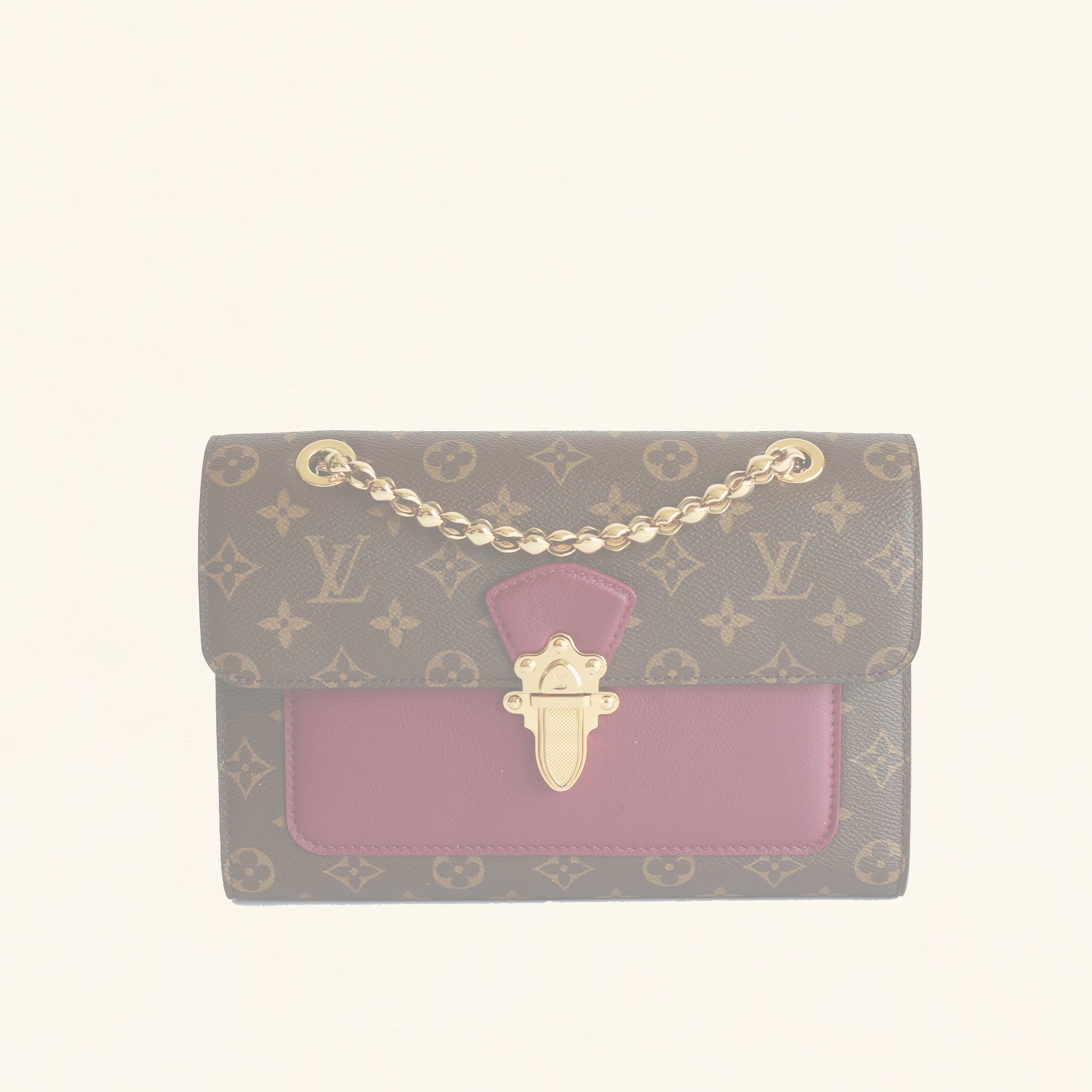 Louis Vuitton Raisin Monogram Canvas Victoire Chain Bag at 1stDibs