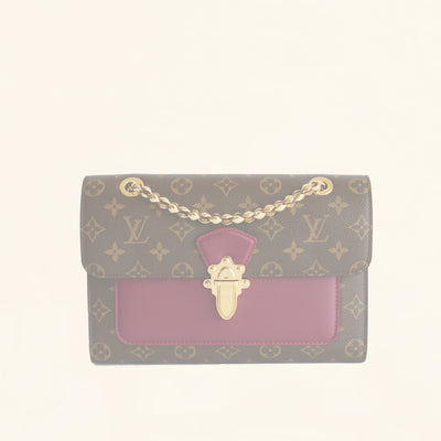 Authentic Louis Vuitton, Handbag, Burgundy And Brown for Sale in