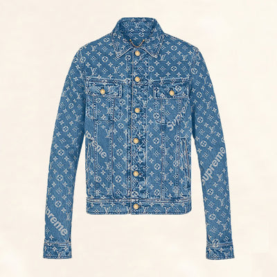 Louis Vuitton | Supreme Denim Monogram Jacket | 56 - The-Collectory