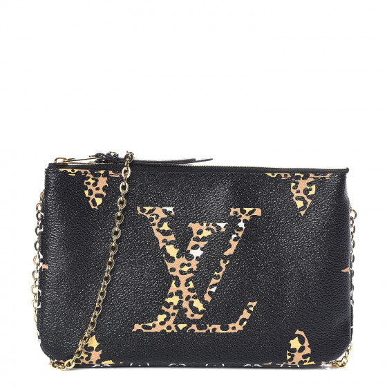 Louis Vuitton | Monogram Giant Jungle Pochette Double Zip Black | M67874 - The-Collectory