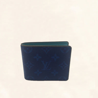 Louis Vuitton Slender Wallet Taiga Black for Men