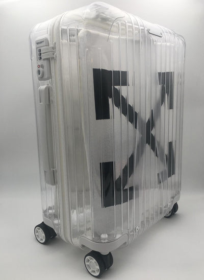 off-white bares your belongings in transparent luggage collection for  RIMOWA