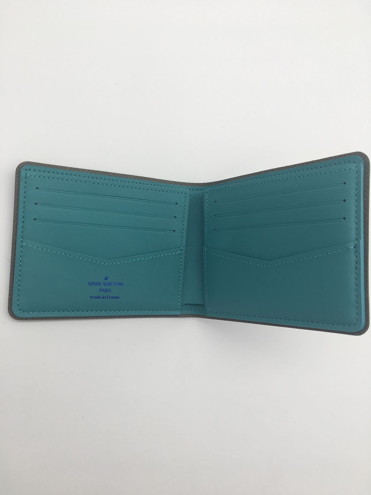 Louis Vuitton 2021 Taigarama Denim Blue Multiple Wallet M30759 w/ Receipt LV