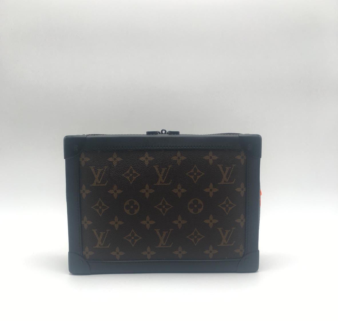Louis Vuitton Vertical Soft Trunk Monogram Tuffetage Black Velvet Crossbody  Bag