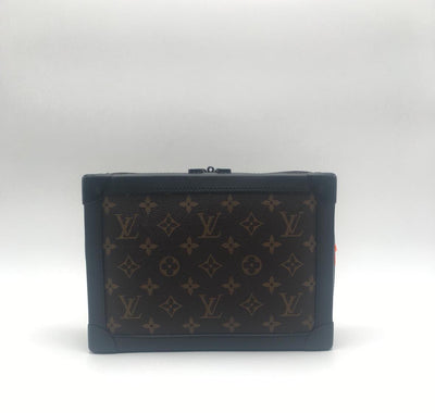 Louis Vuitton Soft Trunk Monogram Orange Leather Cross-body Bag
