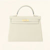 Hermès | Trench Togo Retourne Kelly - Gold Hardware | 32 - The-Collectory 