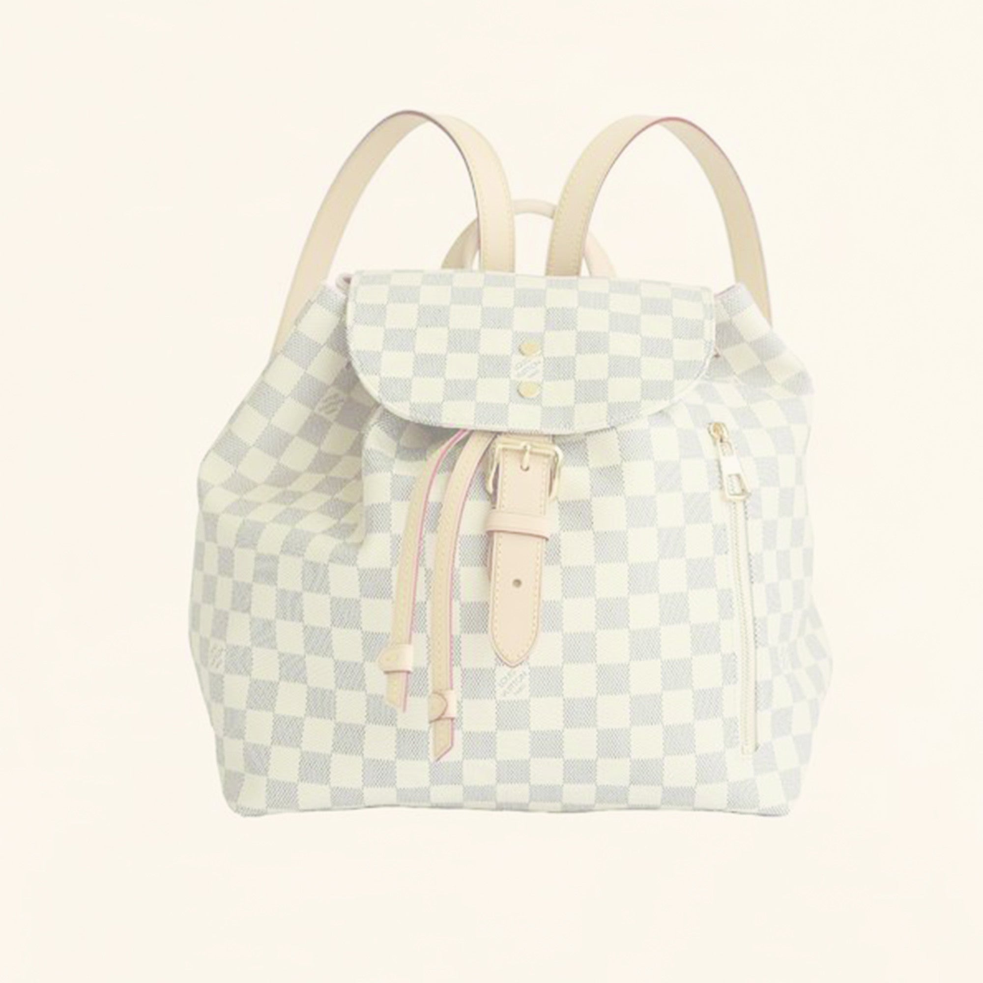 louis vuitton backpack square pattern Louis Vuitton | Canvas Damier Azur Sperone N41578