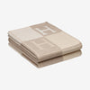 Hermes | Blanket Avalon Signature H Coco and Camomille Throw Blanket - The-Collectory 