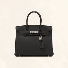 Hermes Birkin Bag 30 Togo Black - 30-BLACK-TOGO-STEEL