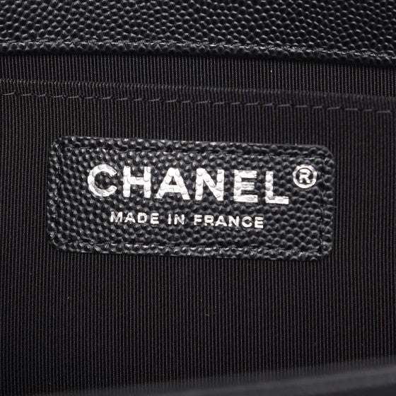 Chanel | Caviar Boy Bag with Ruthenium Hardware | Old Medium– TC