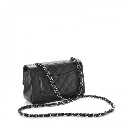 Chanel | Caviar Mini Rectangular Flap Bag | Black - The-Collectory