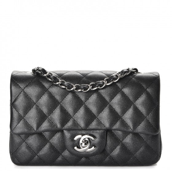 Chanel | Caviar Mini Rectangular Flap Bag | Black - The-Collectory