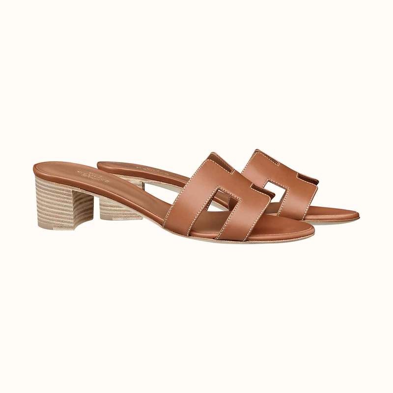 Hermes Gold Caramel Oasis Sandal - The-Collectory