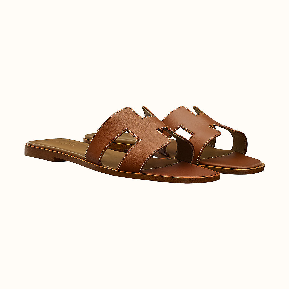 Hermes Gold Oran Sandal