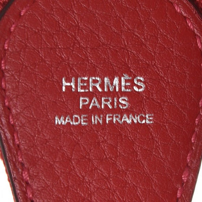 HERMÈS Evelyne III in red Clemence Leather Shoulder Bag – THE