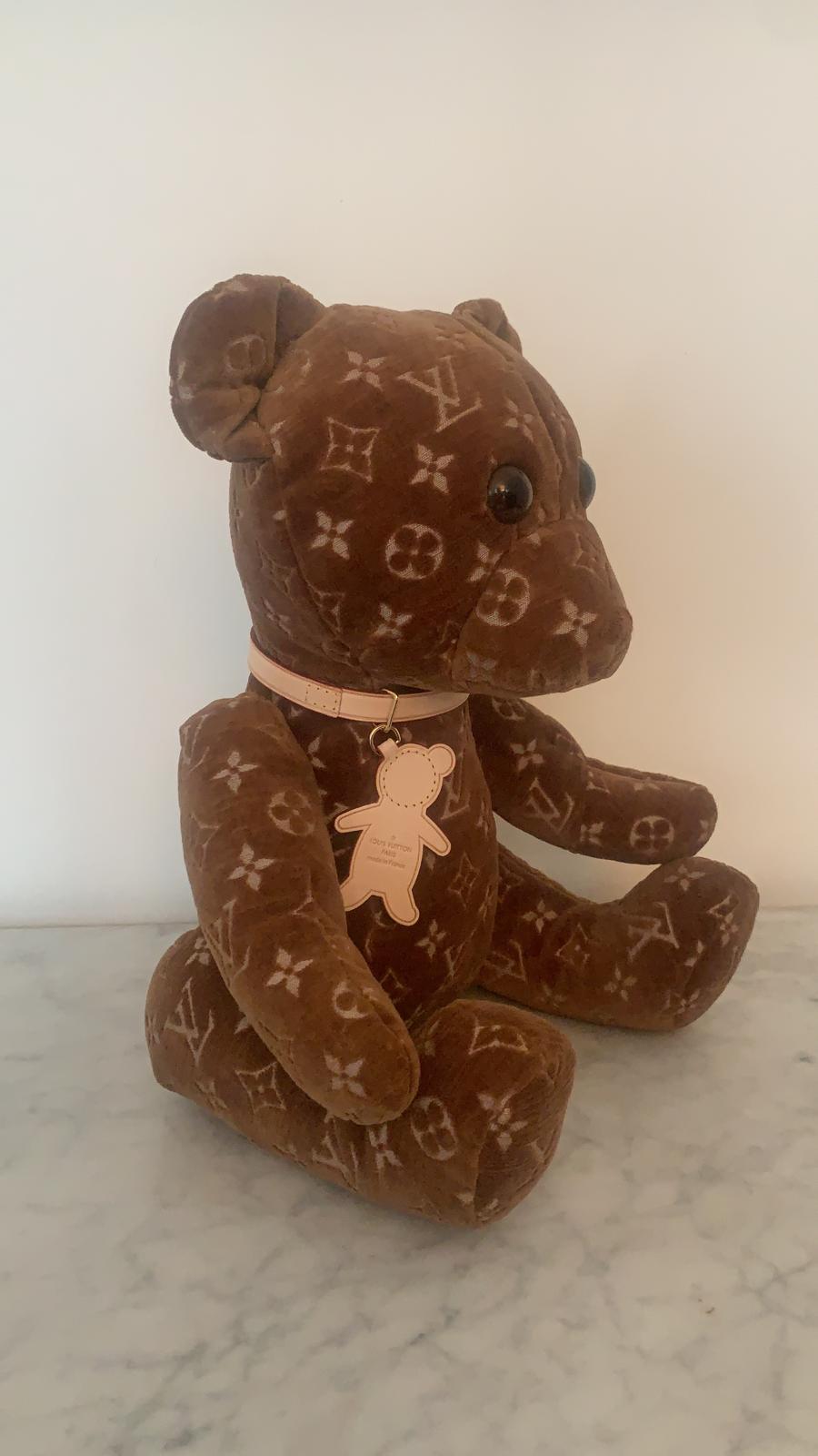 Louis Vuitton Virgil Abloh Monogram Doudou Louis Teddy Bear Plush Doll