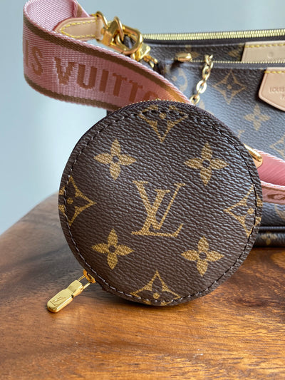 Louis Vuitton multi pochette bag pink strap handbags shoulder