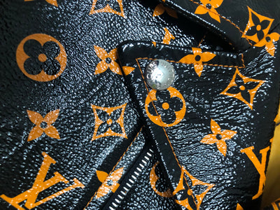 Louis Vuitton Monogram Leather Logo Biker Jackets (1A9UJC