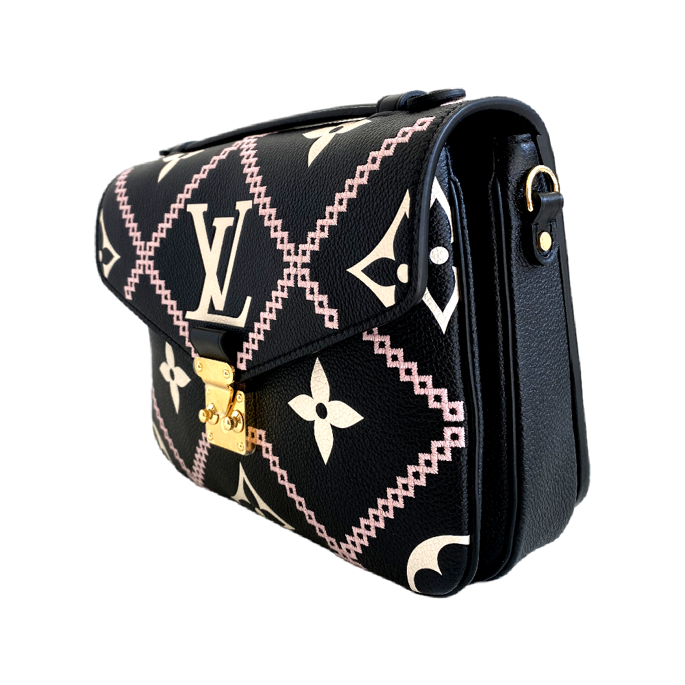 Louis Vuitton Embroidered Pochette Metis M46028 TC