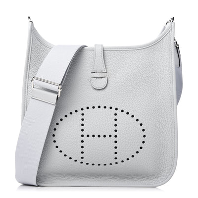 Hermès Evelyne Blue Leather Bag ref.540759 - Joli Closet