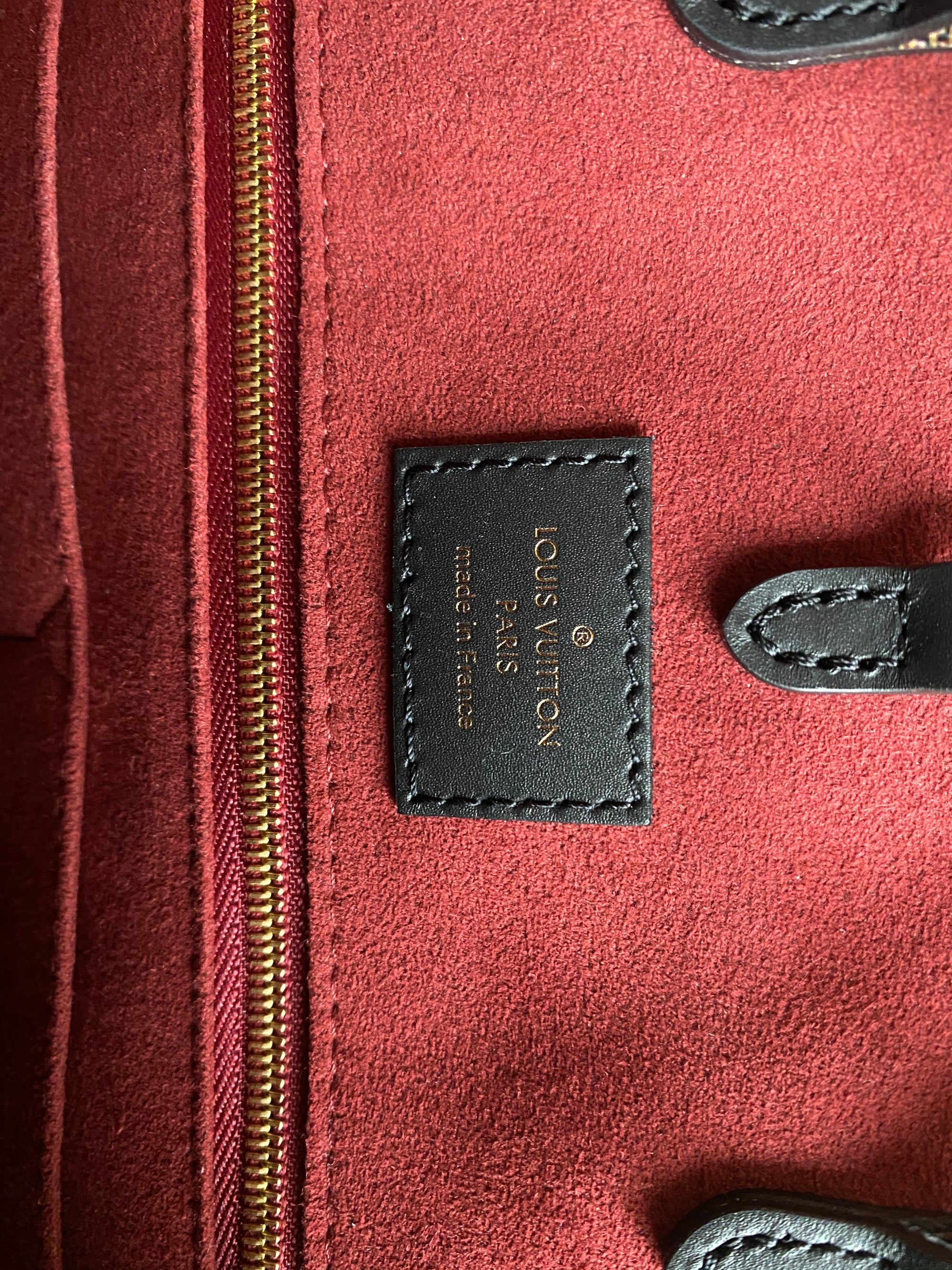 Louis Vuitton OnTheGo Size mm Noir/Beige M45495 Monogram Empreinte Leather