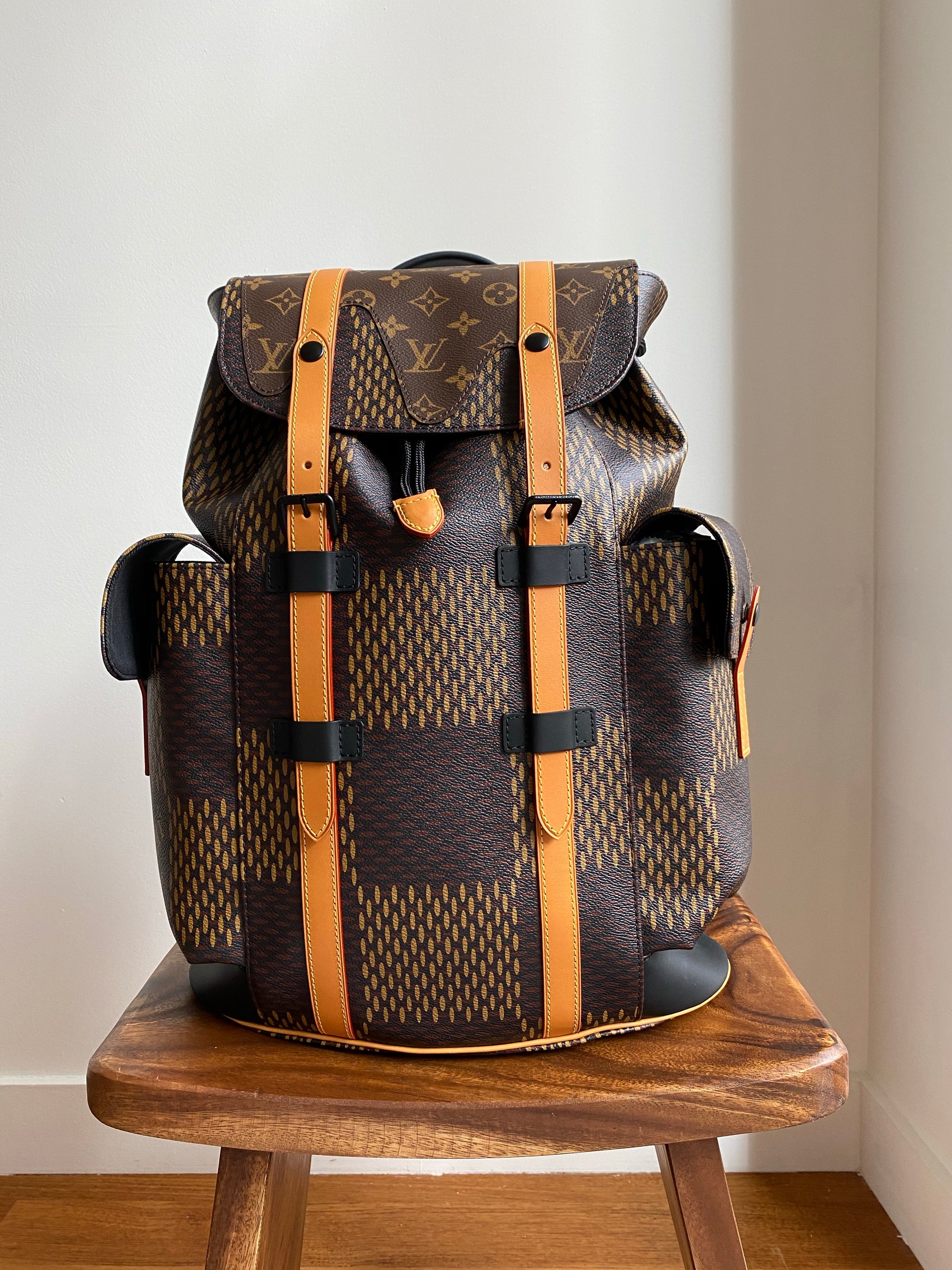 Louis Vuitton Christopher Backpack Monogram Brown in Coated Canvas