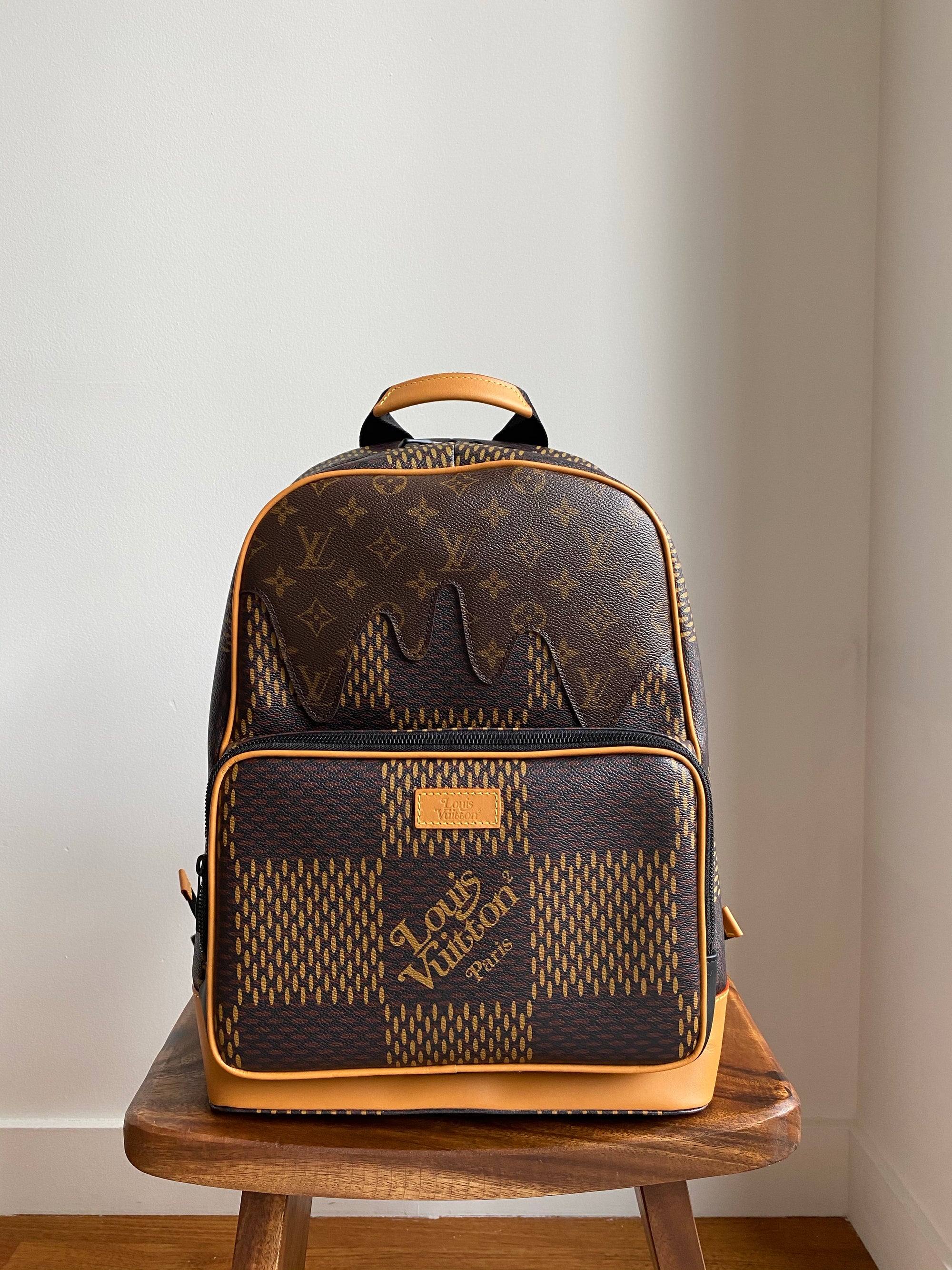 Louis Vuitton x NIGO Monogram Reverse Canvas Stripes City Keepall Bag   Yoogis Closet
