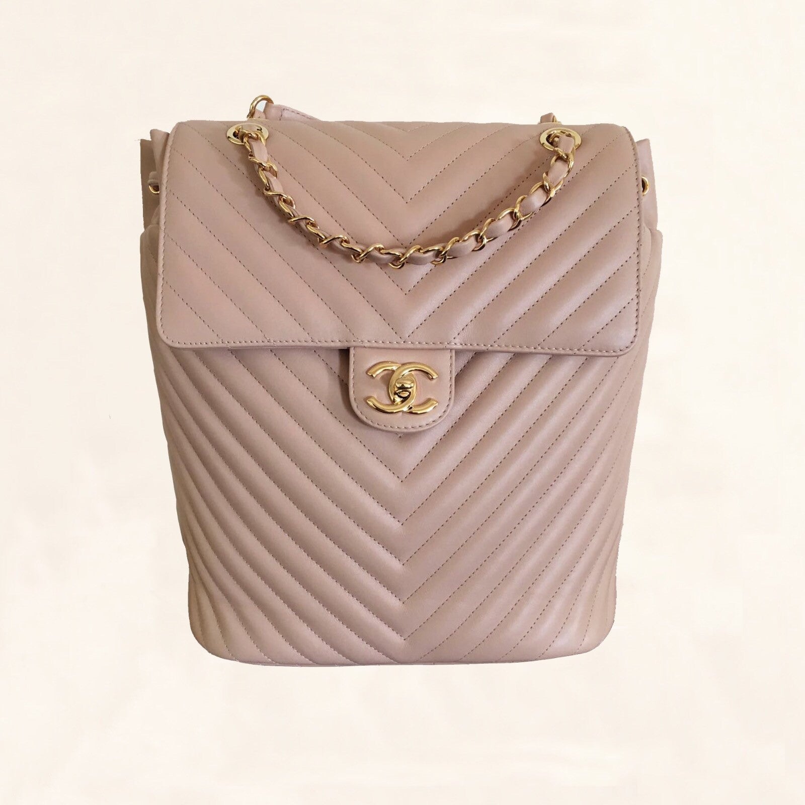 chanel chevron leather backpack Chanel | Chevron Urban Spirit Backpack