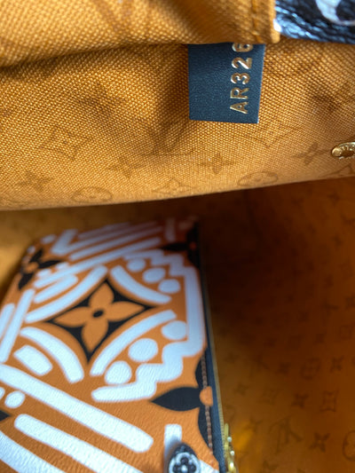 LOUIS VUITTON Tote Bag M56584 Neverfull MM Monogram Giant Orange Women –