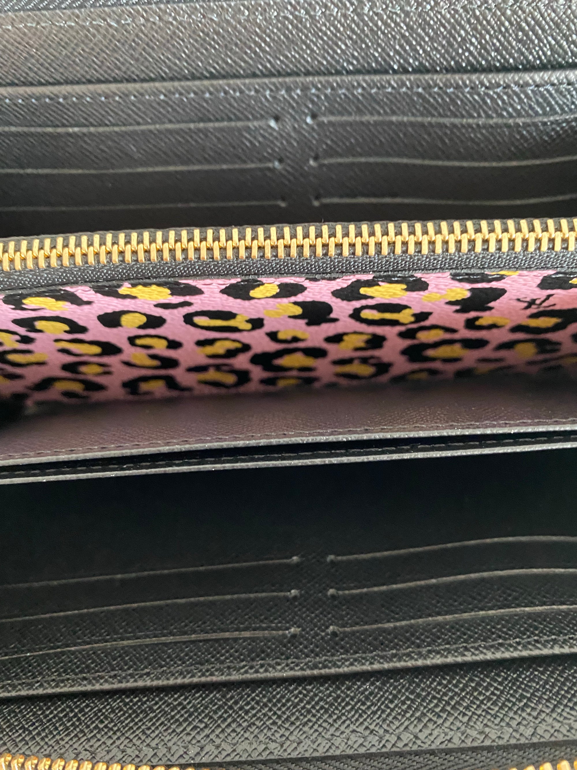 pink and yellow louis vuittons wallet