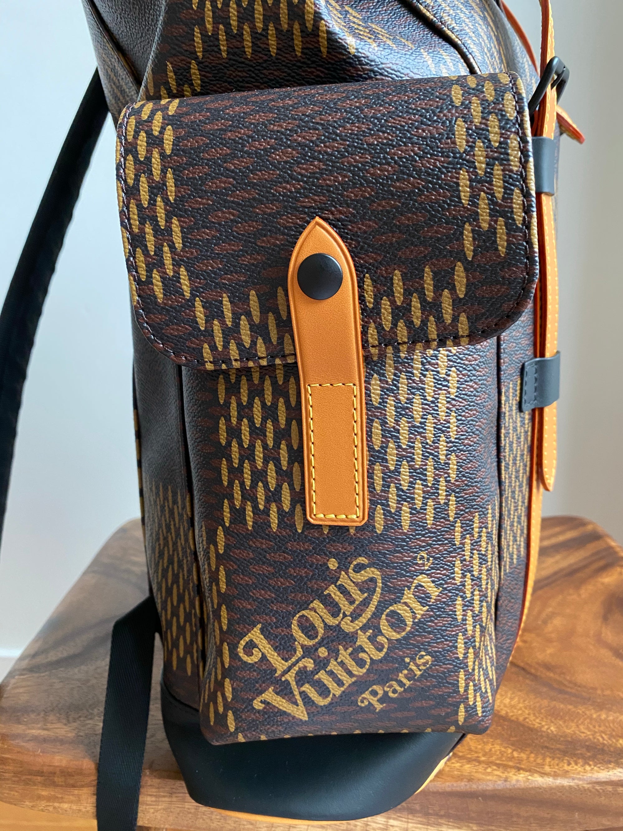 Louis Vuitton x Nigo Tote Damier Ebene Giant Mini Brown in Coated