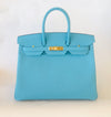 Hermès |Turquoise Birkin with Gold Hardware | 35 - The-Collectory 