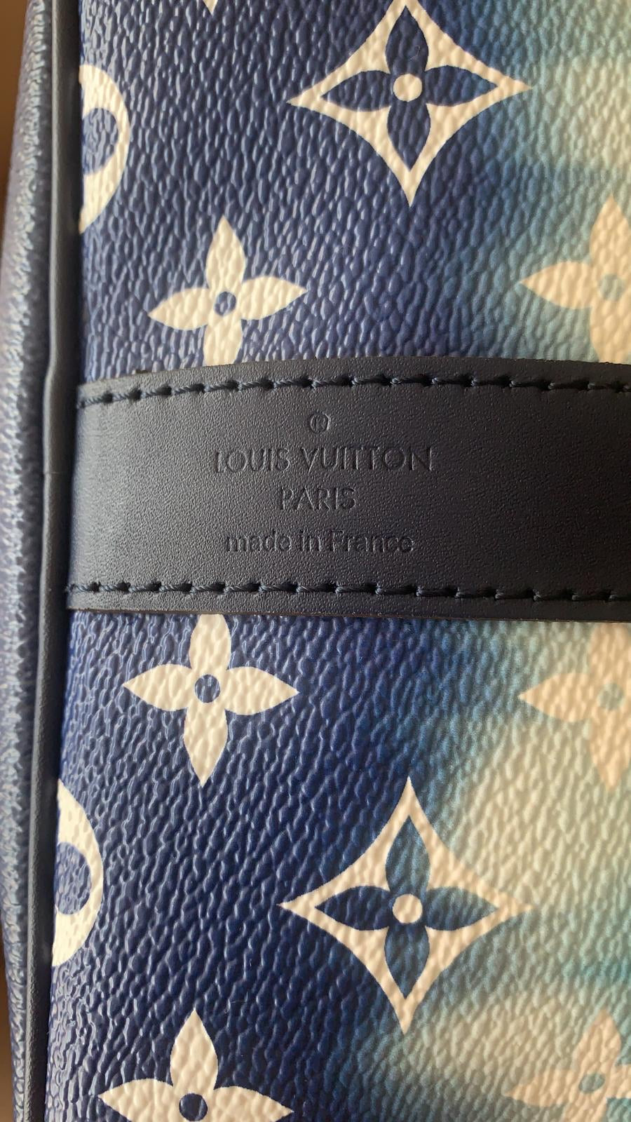 Louis Vuitton Escale Blue Keepall 50 Duffle M45117 Giant Monogram