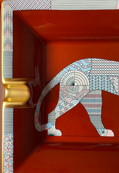 Hermes Panthera Deco ashtray