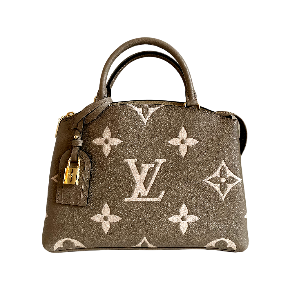 Petit Palais Top handle bag in Monogram Empreinte leather, Gold