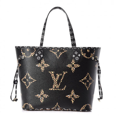 Louis Vuitton Neverfull MM Crafty Giant Monogram Black Red Limited Edition  Bag