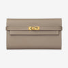 Hermes Etoupe Long Kelly Classic Wallet - The-Collectory