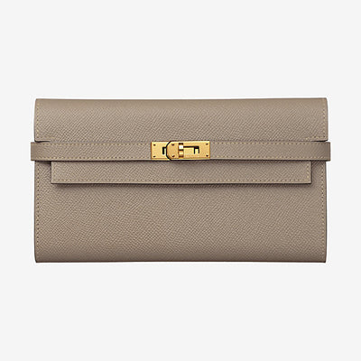 Hermes Etoupe Long Kelly Classic Wallet - The-Collectory